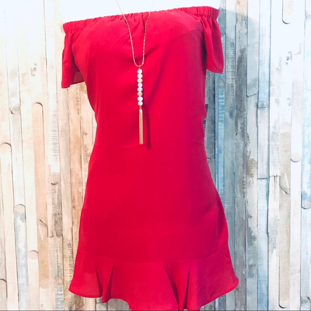 NWT Express Off The Shoulders Summer Flowy Dress